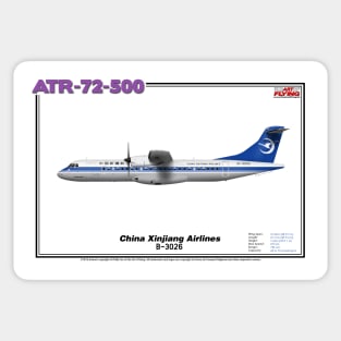 Avions de Transport Régional 72-500 - China Xinjiang Airlines (Art Print) Sticker